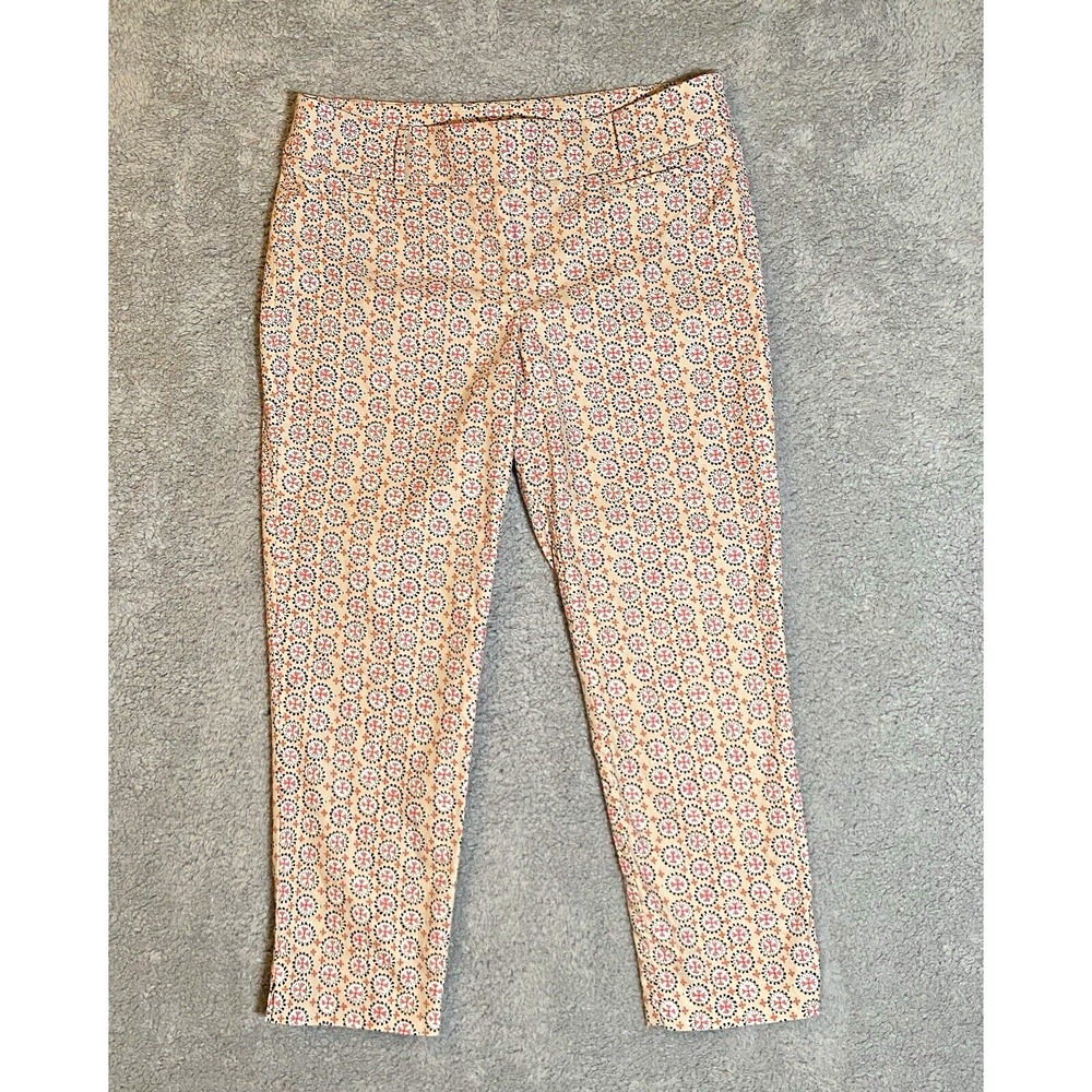 Ann Taylor Loft‎ The Riviera Marisa Capri Pants Size 10 Beige Pink